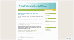 Desktop Screenshot of beautytribute.wordpress.com