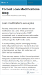 Mobile Screenshot of forcedloanmod.wordpress.com