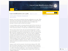 Tablet Screenshot of forcedloanmod.wordpress.com