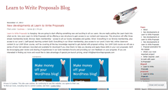 Desktop Screenshot of learntowriteproposals.wordpress.com