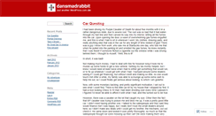 Desktop Screenshot of dansmadrabbit.wordpress.com