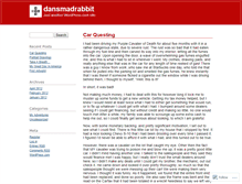 Tablet Screenshot of dansmadrabbit.wordpress.com