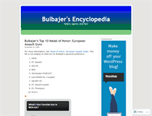 Tablet Screenshot of bulbajer.wordpress.com