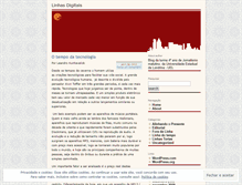 Tablet Screenshot of linhasdigitais.wordpress.com