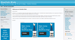 Desktop Screenshot of deelishdish.wordpress.com