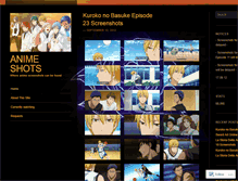 Tablet Screenshot of animecaptures.wordpress.com