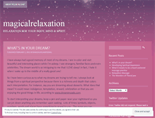 Tablet Screenshot of magicalrelaxation.wordpress.com