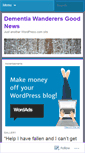 Mobile Screenshot of dementiawanderers.wordpress.com