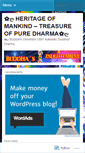 Mobile Screenshot of buddhadharmaobfinternational.wordpress.com