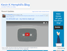 Tablet Screenshot of kevinkhemphill.wordpress.com