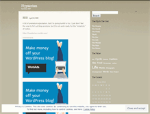 Tablet Screenshot of hypsterism.wordpress.com