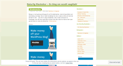 Desktop Screenshot of naturligslankekur.wordpress.com