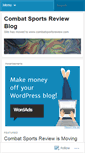 Mobile Screenshot of combatsportsreviewblog.wordpress.com