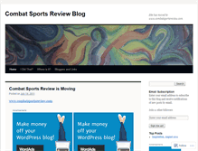 Tablet Screenshot of combatsportsreviewblog.wordpress.com