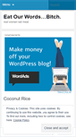 Mobile Screenshot of eatourwordsbitch.wordpress.com