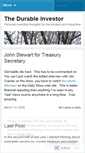 Mobile Screenshot of durableinvestor.wordpress.com