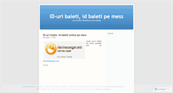 Desktop Screenshot of iduribaieti.wordpress.com