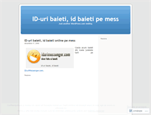 Tablet Screenshot of iduribaieti.wordpress.com