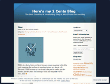 Tablet Screenshot of heresmy2cents.wordpress.com