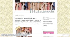 Desktop Screenshot of pluiedemode.wordpress.com