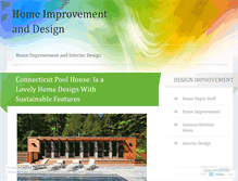 Tablet Screenshot of homeimprovedesign.wordpress.com