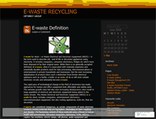 Tablet Screenshot of ewaste08.wordpress.com