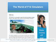Tablet Screenshot of f16simulator.wordpress.com
