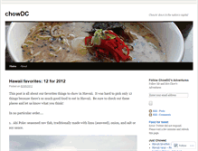 Tablet Screenshot of chowdc.wordpress.com