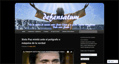 Desktop Screenshot of defensatum.wordpress.com