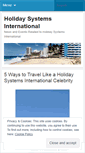 Mobile Screenshot of holidaysystems.wordpress.com