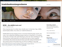 Tablet Screenshot of howtobealmostasgoodasme.wordpress.com