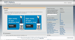 Desktop Screenshot of ismhistory.wordpress.com