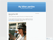 Tablet Screenshot of mybikerparties.wordpress.com