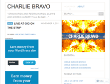 Tablet Screenshot of charliebravomusic.wordpress.com