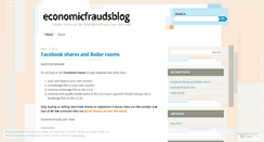 Desktop Screenshot of economicfraudsblog.wordpress.com