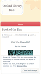 Mobile Screenshot of library4kids.wordpress.com