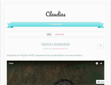 Tablet Screenshot of claudiaflores.wordpress.com