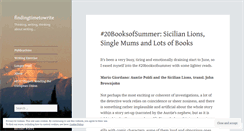 Desktop Screenshot of findingtimetowrite.wordpress.com