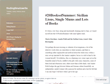 Tablet Screenshot of findingtimetowrite.wordpress.com