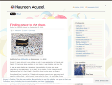 Tablet Screenshot of naureenaqueel.wordpress.com