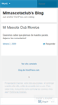 Mobile Screenshot of mimascotaclub.wordpress.com