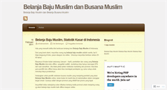 Desktop Screenshot of belanjabajumuslim.wordpress.com