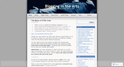 Desktop Screenshot of bloggingarts.wordpress.com