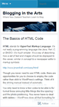 Mobile Screenshot of bloggingarts.wordpress.com