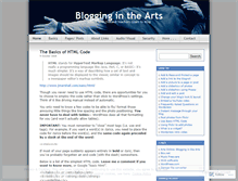 Tablet Screenshot of bloggingarts.wordpress.com