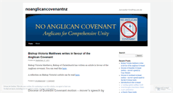 Desktop Screenshot of noanglicancovenantnz.wordpress.com
