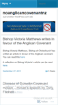 Mobile Screenshot of noanglicancovenantnz.wordpress.com