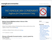 Tablet Screenshot of noanglicancovenantnz.wordpress.com
