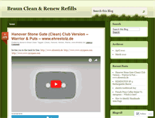 Tablet Screenshot of brauncleanrenewrefills.wordpress.com