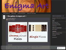 Tablet Screenshot of enigmaart.wordpress.com